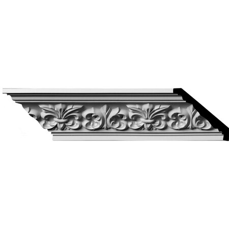 Ekena Millwork SAMPLE - 3 1/4"H x 3 1/4"P x 4 3/4"F x 12"L, (5 7/8" Repeat) Fleur De Lis Crown Moulding SAMPLE-MLD03X03X05FL